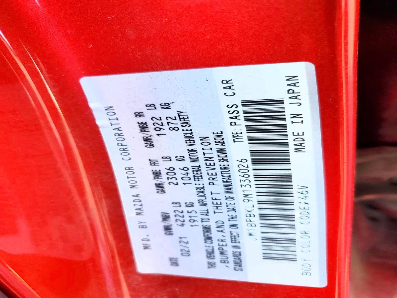 2021 Mazda 3 Select - zdjęcie 12