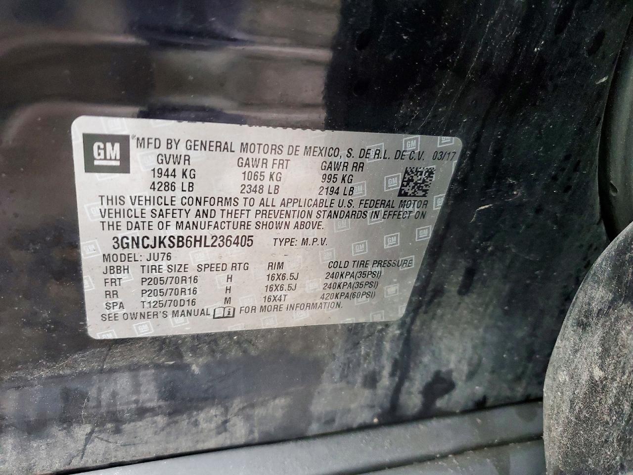 2017 Chevrolet Trax Ls - zdjęcie 13