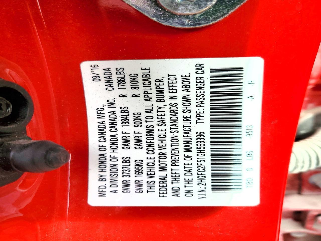 2016 Honda Civic Lx - zdjęcie 12