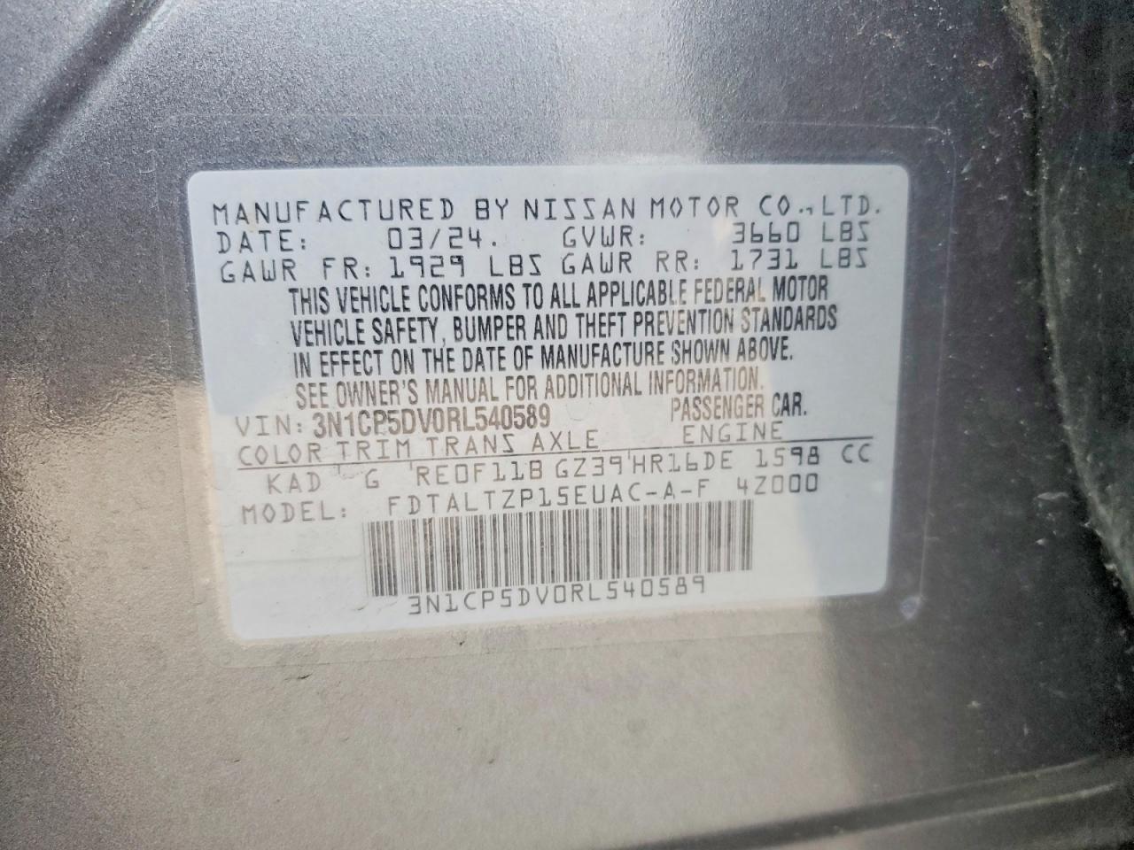 2024 Nissan Kicks Sr - zdjęcie 12