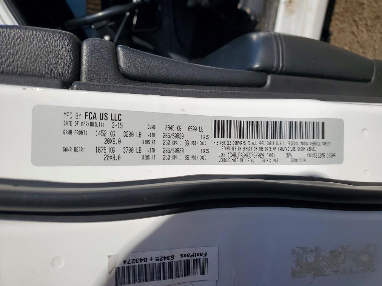 2015 Jeep Grand Cherokee Laredo - zdjęcie 14