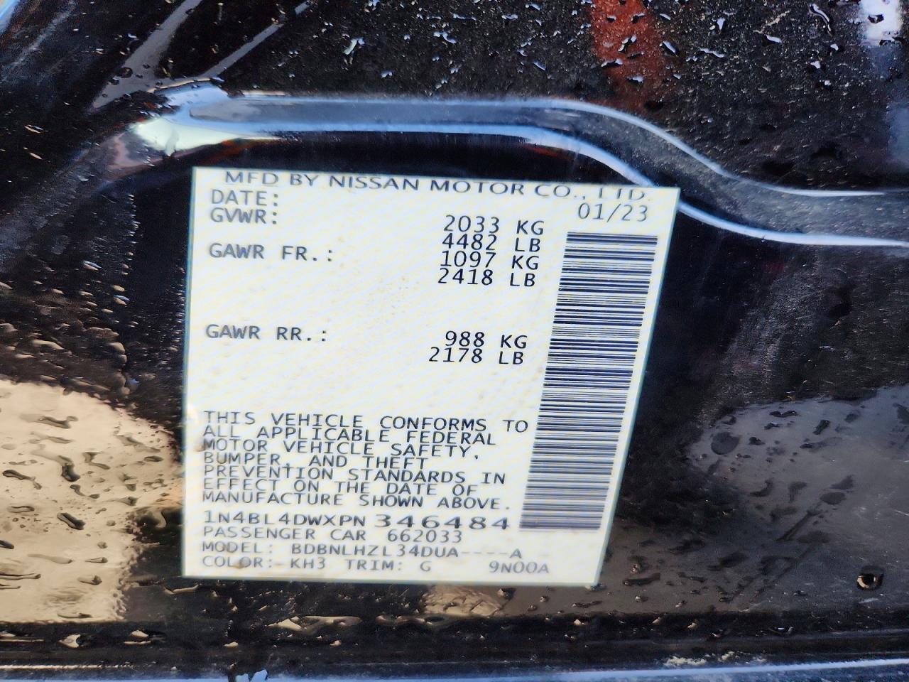 2023 Nissan Altima Sv - zdjęcie 12