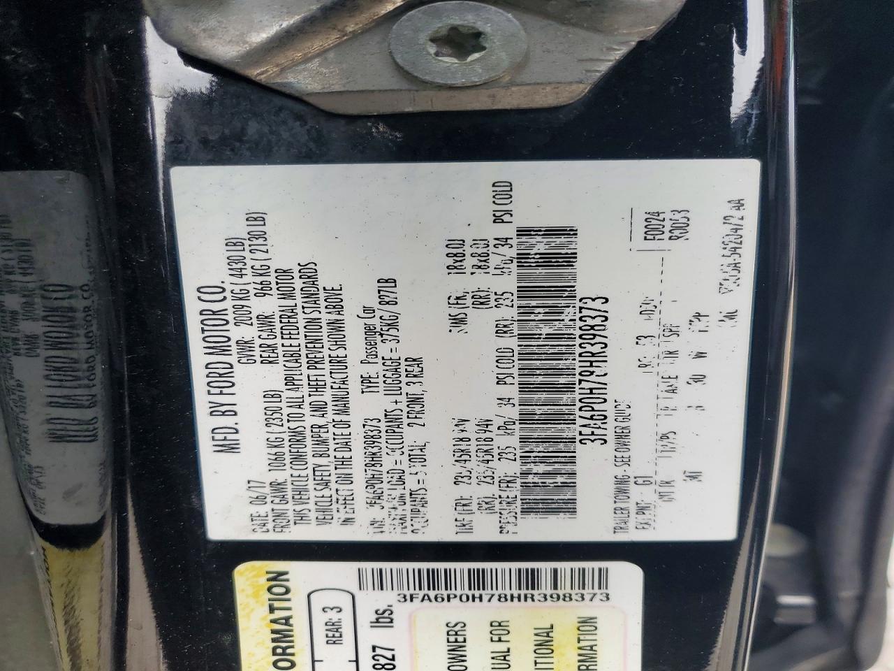 2017 Ford Fusion Se - zdjęcie 13