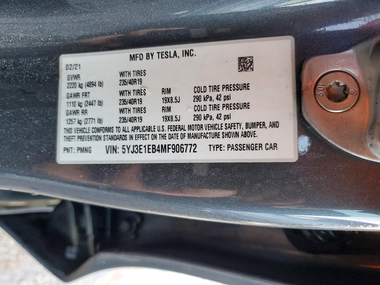 2021 Tesla Model 3 - zdjęcie 12