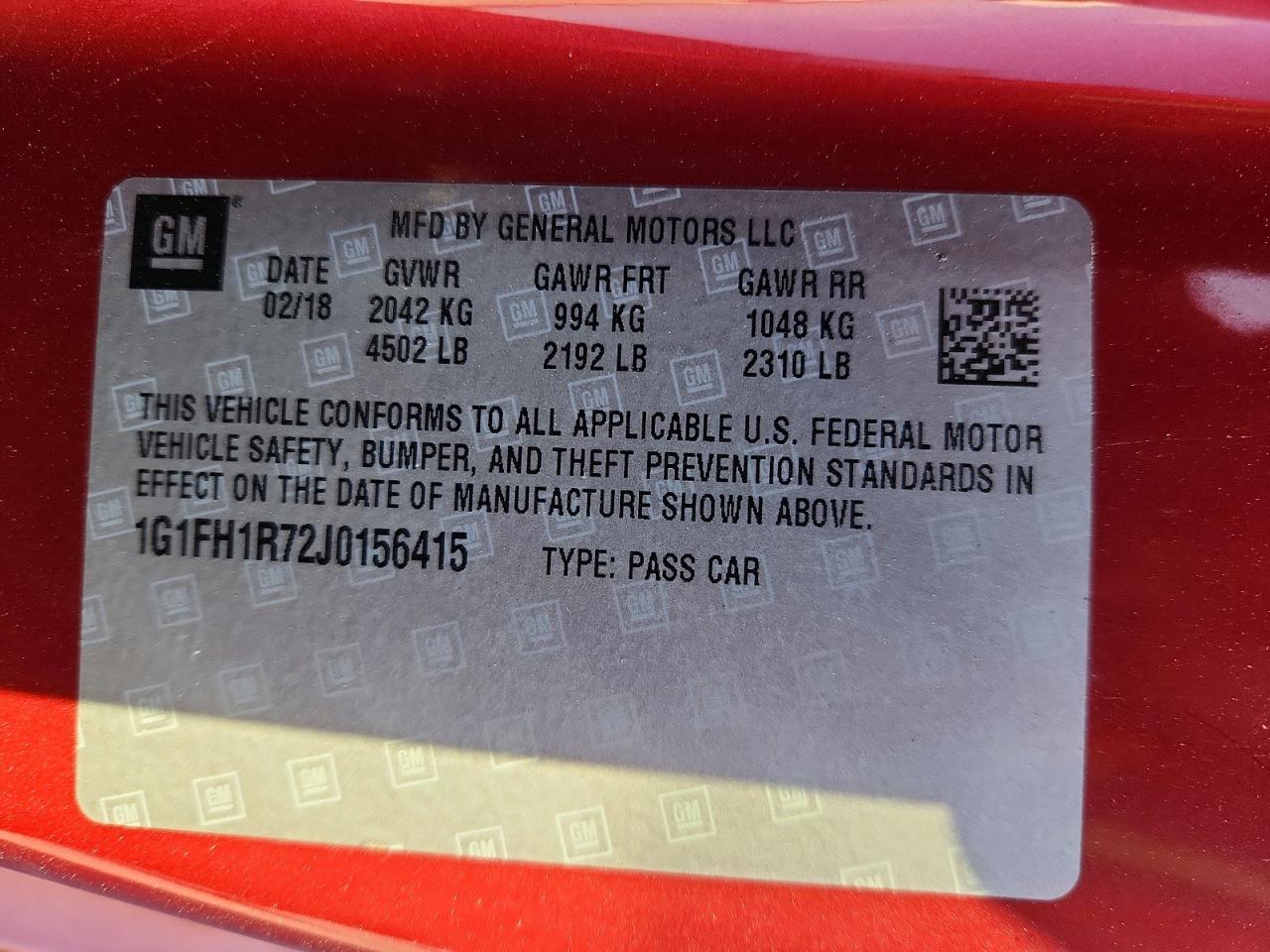 2018 Chevrolet Camaro Ss - zdjęcie 12