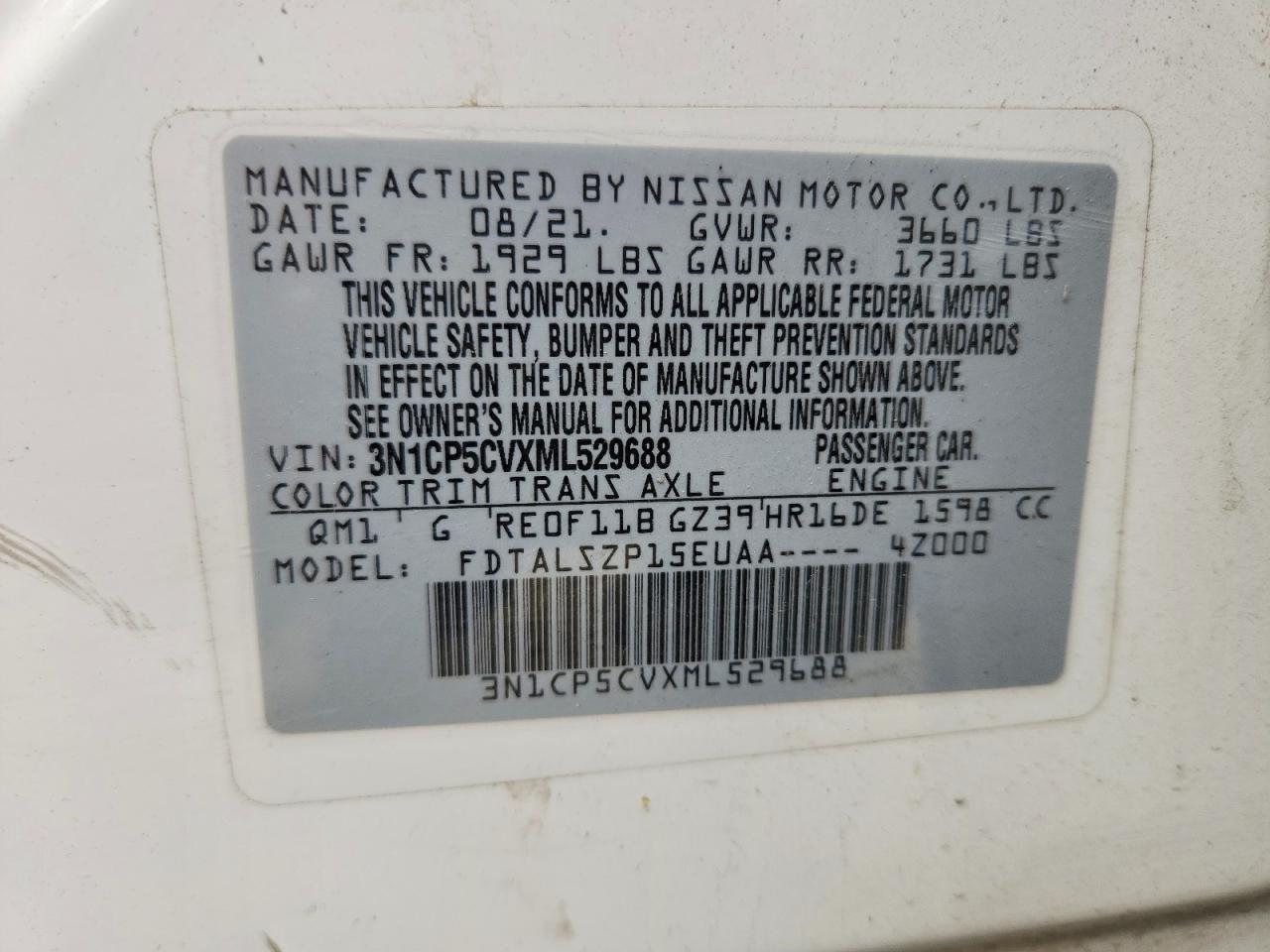 2021 Nissan Kicks Sv - zdjęcie 13