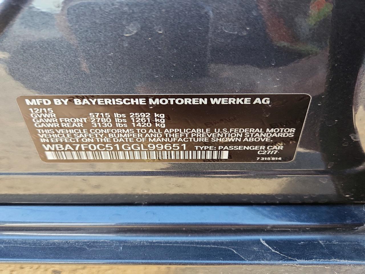 2016 BMW 750 I - zdjęcie 12