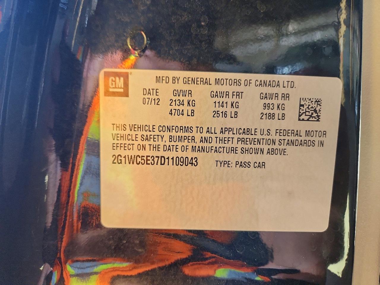 2013 Chevrolet Impala Ltz - zdjęcie 12