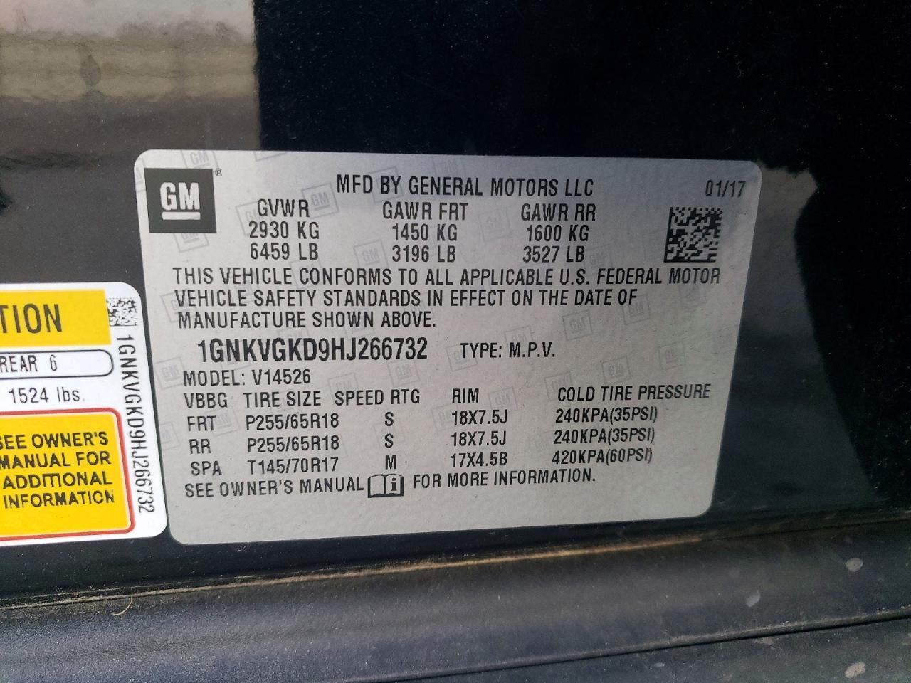 2017 Chevrolet Traverse Lt - zdjęcie 13