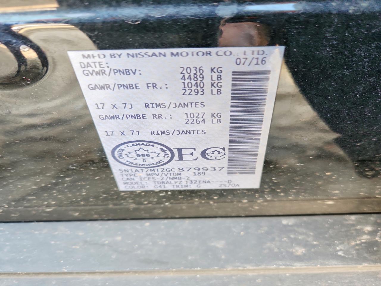 2016 Nissan Rogue S - zdjęcie 13