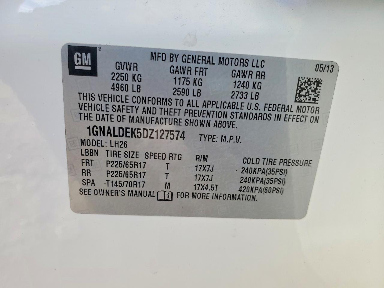 2013 Chevrolet Equinox Lt - zdjęcie 12