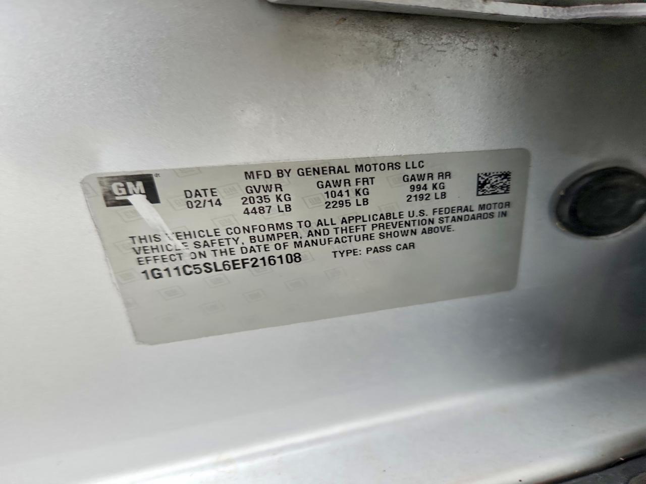 2014 Chevrolet Malibu 1Lt - zdjęcie 12