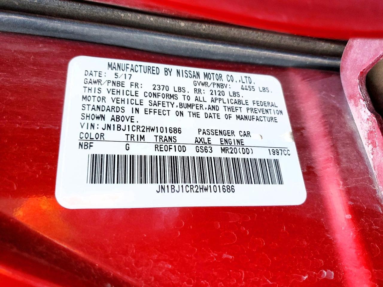 2017 Nissan Rogue Sport Sl - zdjęcie 13