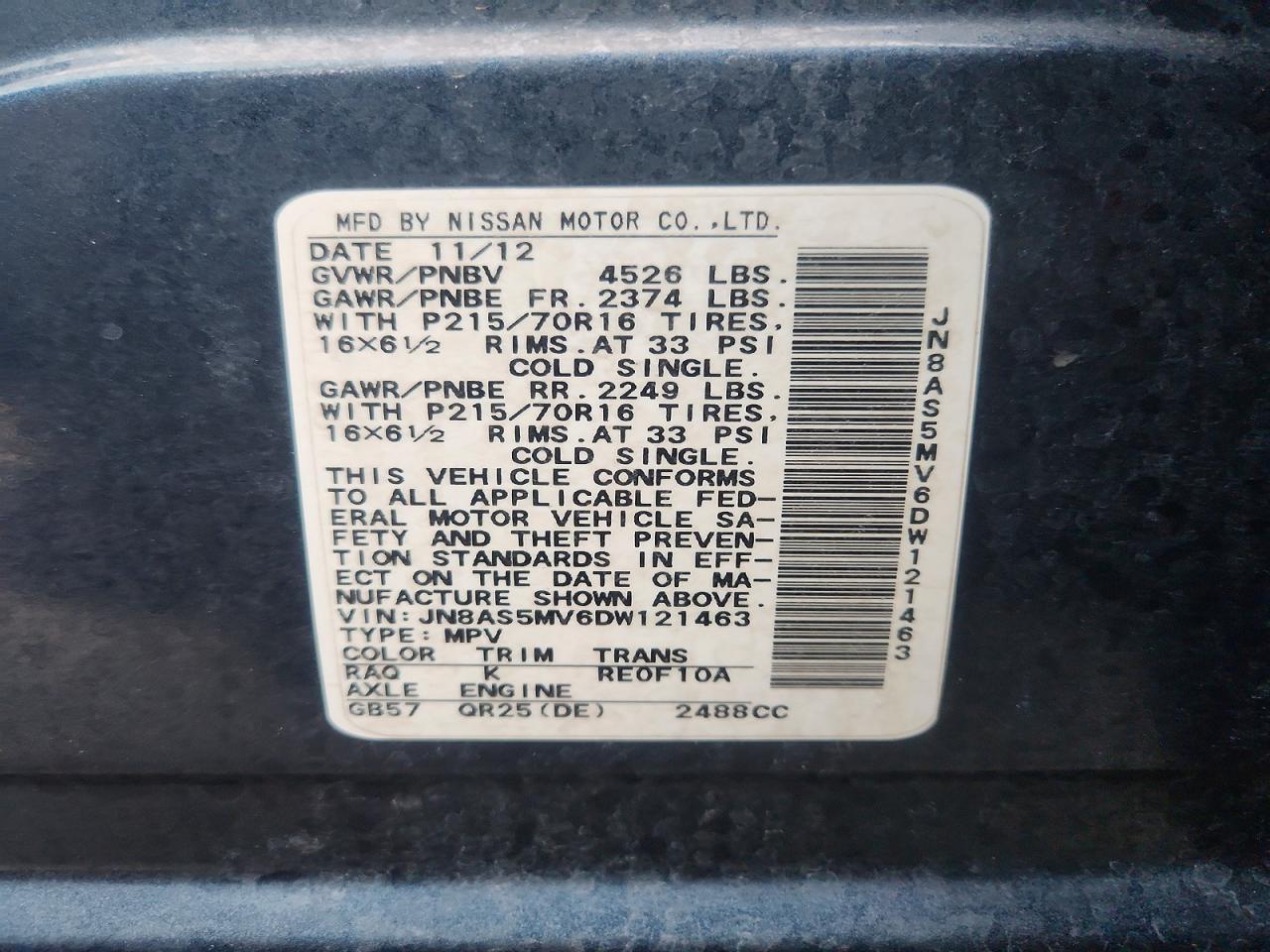 2013 Nissan Rogue S - zdjęcie 13