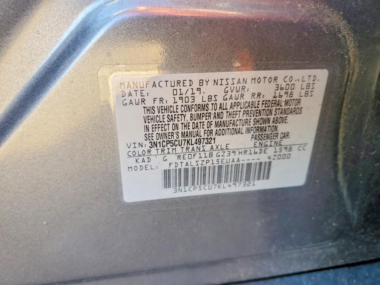 2019 Niss Kicks Sv - zdjęcie 12