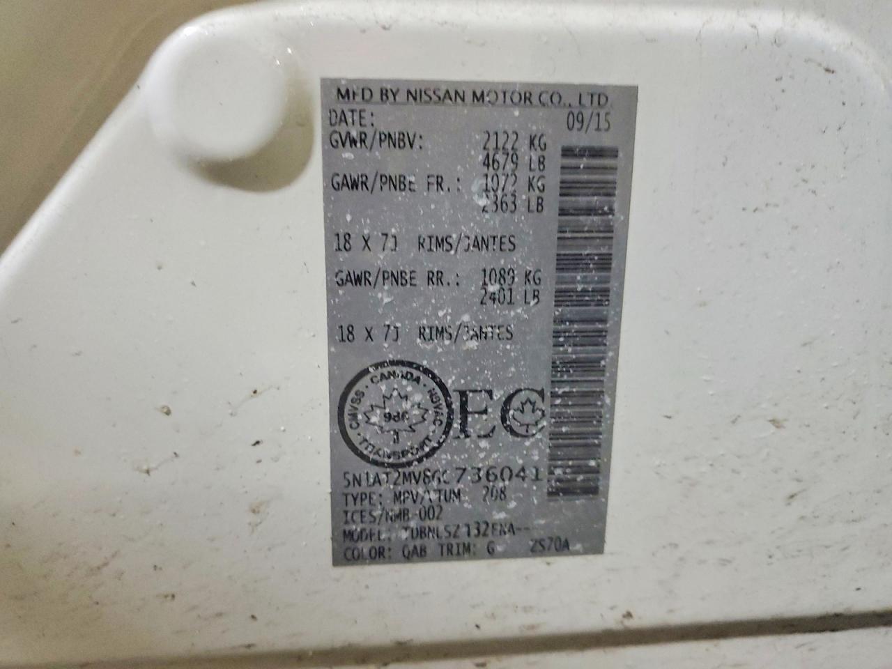 2016 Nissan Rogue S - zdjęcie 13