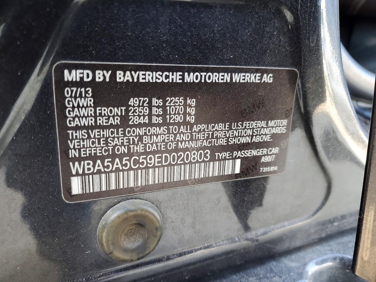 2014 BMW 528 I - zdjęcie 12