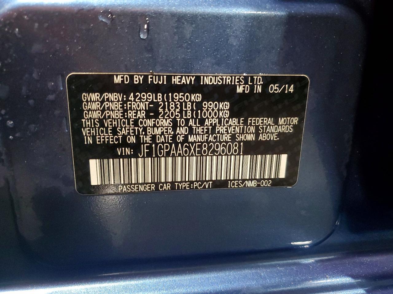 2014 Subaru Impreza - zdjęcie 12