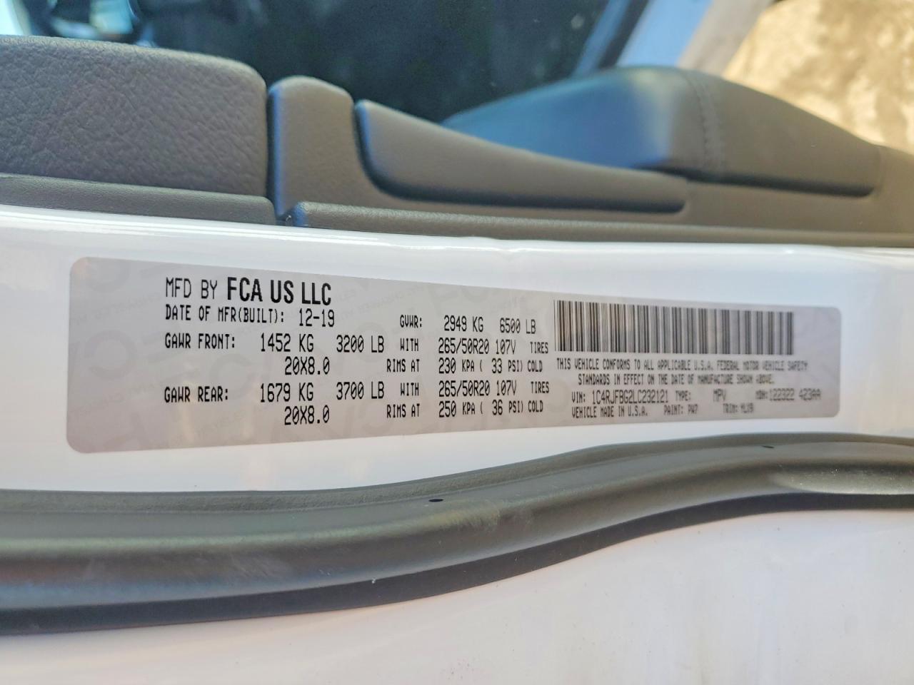 2020 Jeep Grand Cherokee Limited - zdjęcie 13