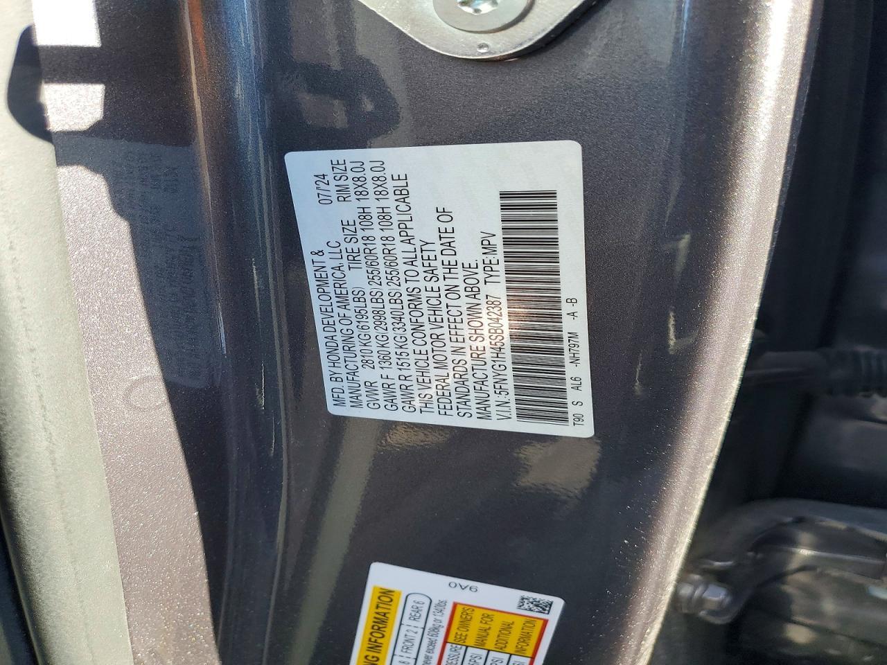 2025 Honda Pilot 4D Ex-L-7 - zdjęcie 13