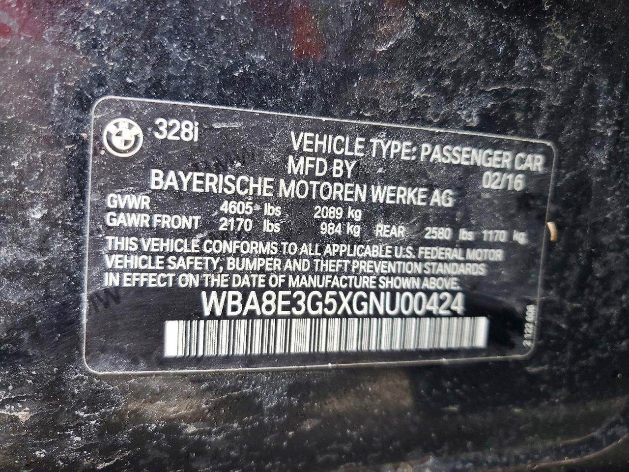 2016 BMW 328 Xi Sulev - zdjęcie 12