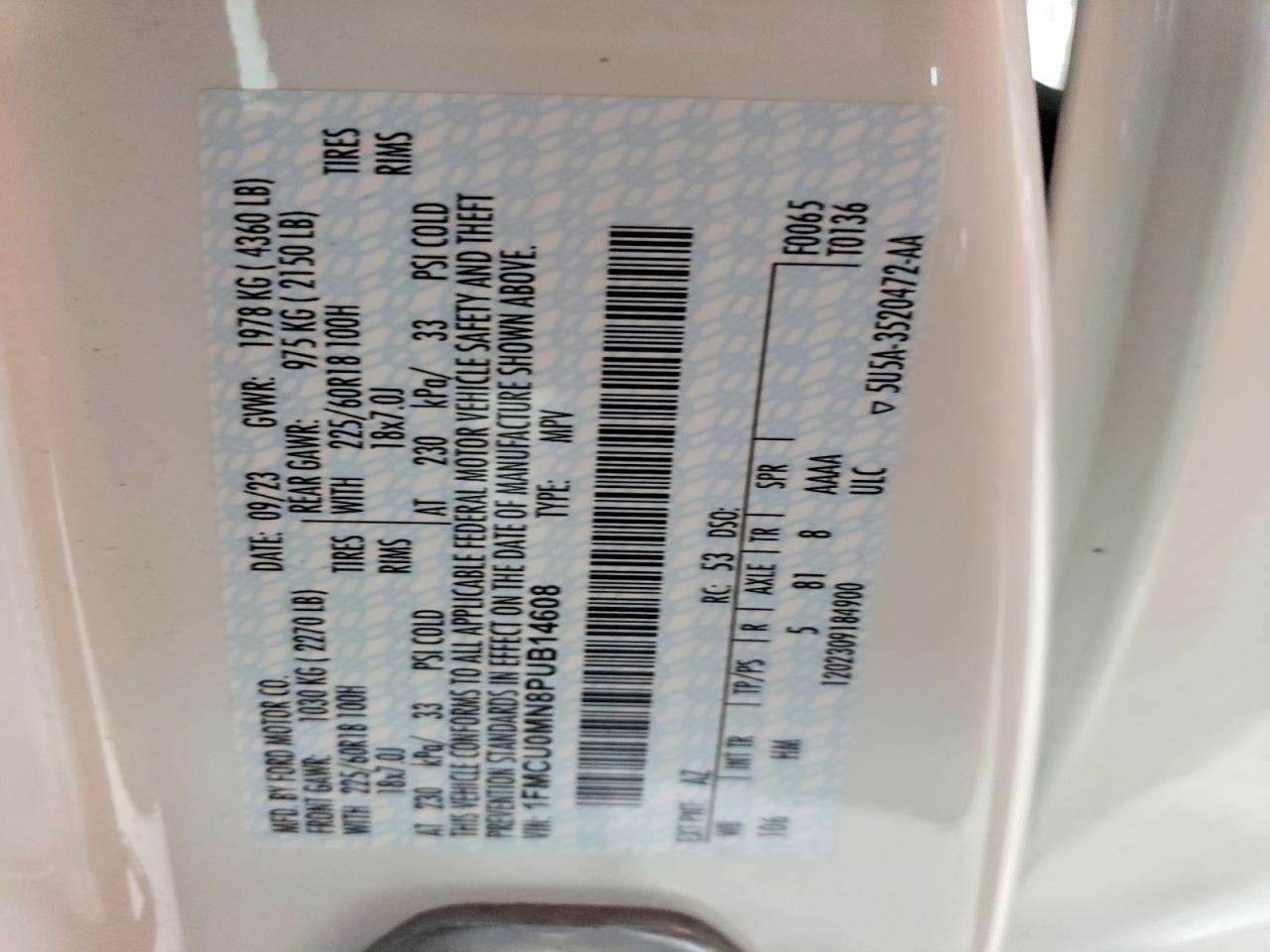 2023 Ford Escape St Line - zdjęcie 13