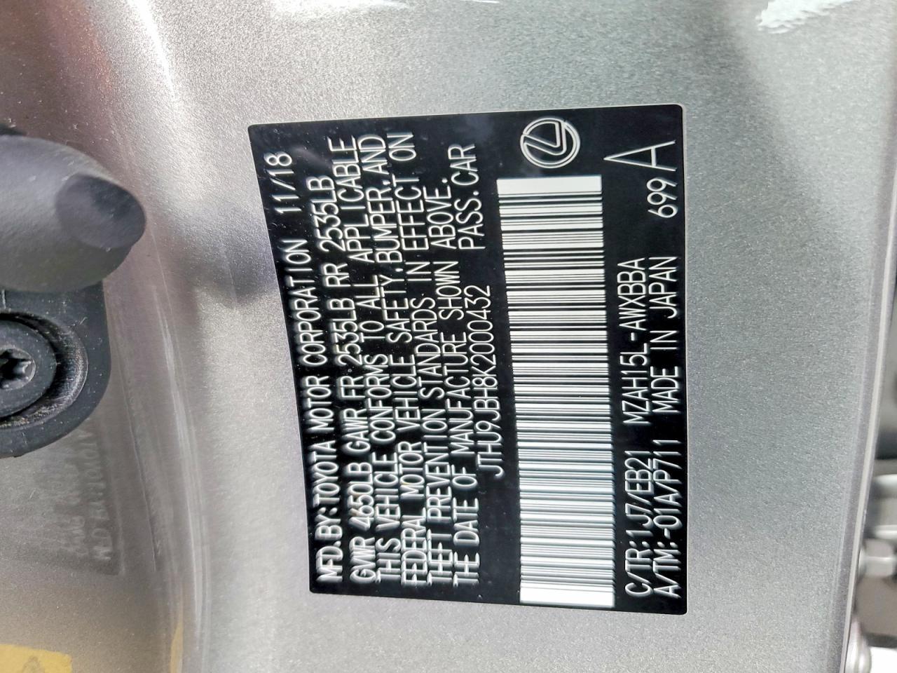 2019 Lexus Ux 250H F Sport - zdjęcie 13