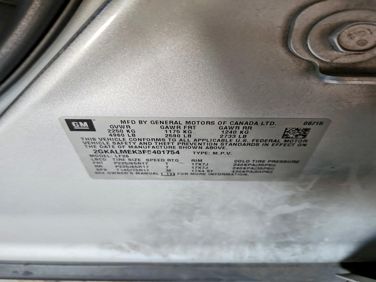 2015 GMC Terrain Sle - zdjęcie 13