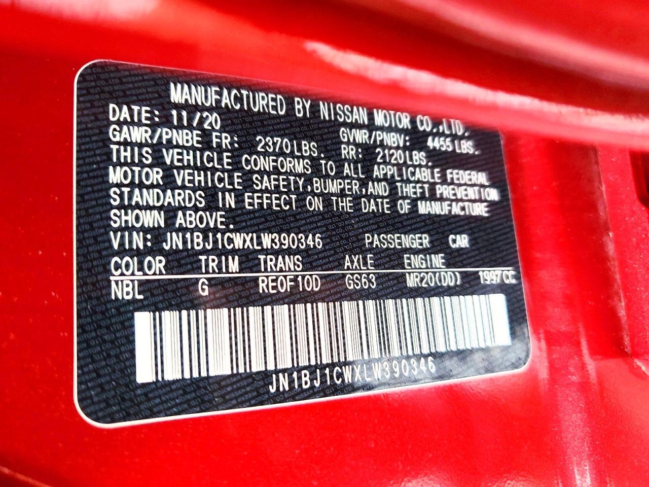 2020 Nissan Rogue Sport S - zdjęcie 13