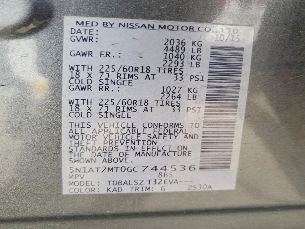 2016 Nissan Rogue Sl - zdjęcie 14