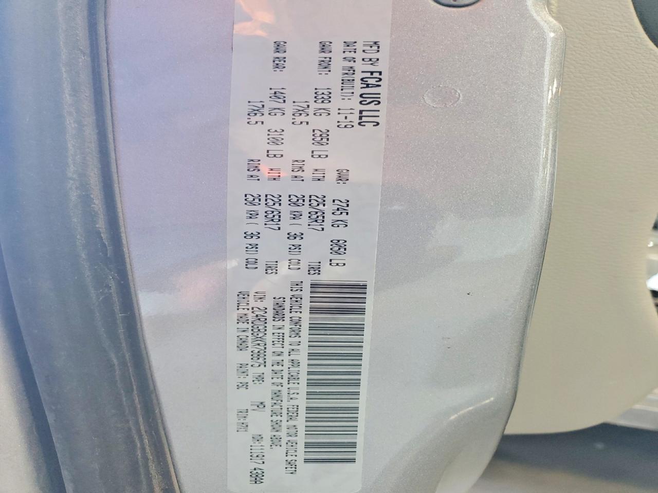 2019 Dodge Grand Caravan Se - zdjęcie 13