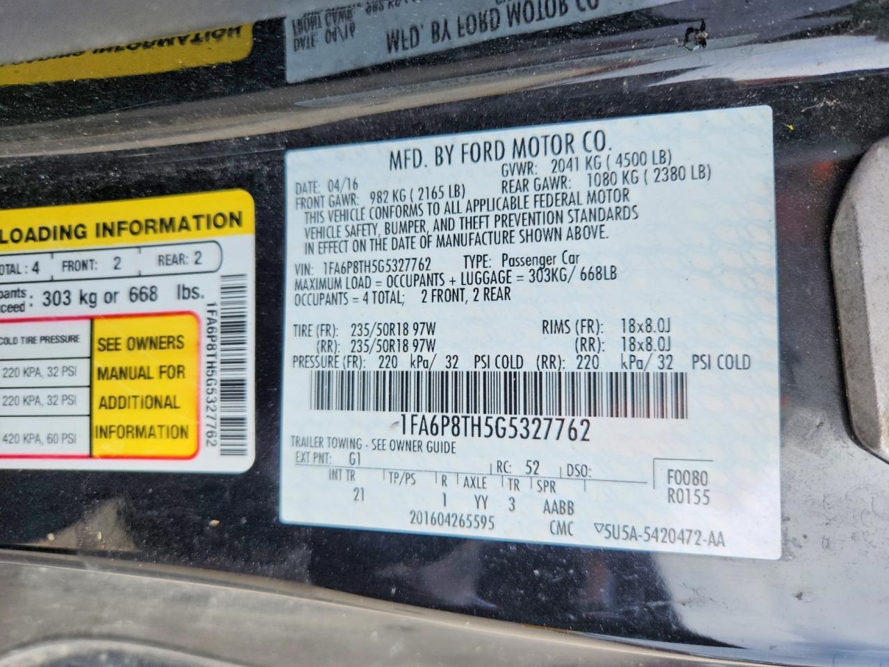 2016 Ford Mustang - zdjęcie 12