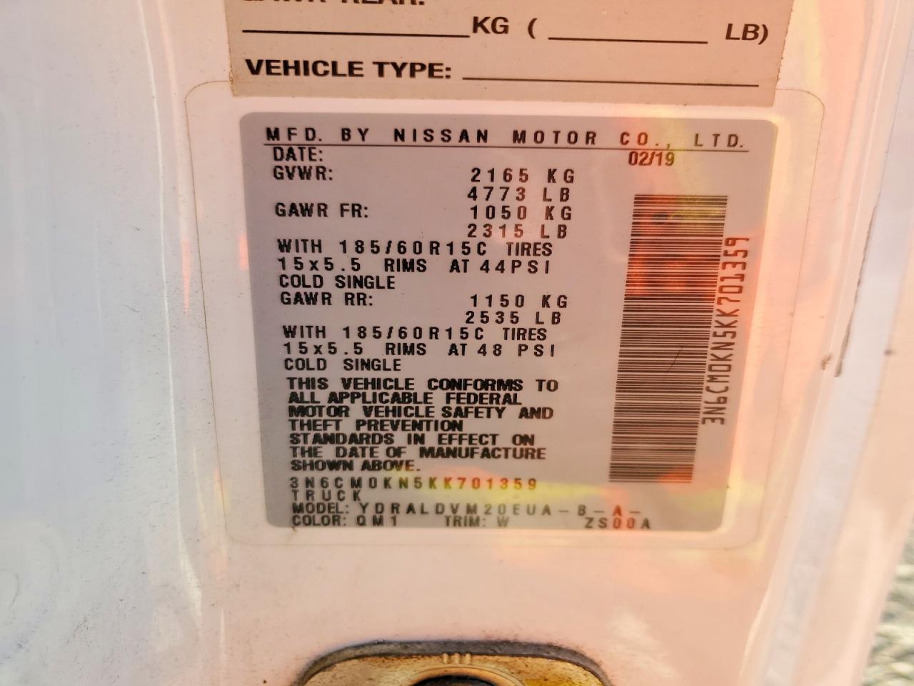 2019 Nissan Nv200 2.5S - zdjęcie 14