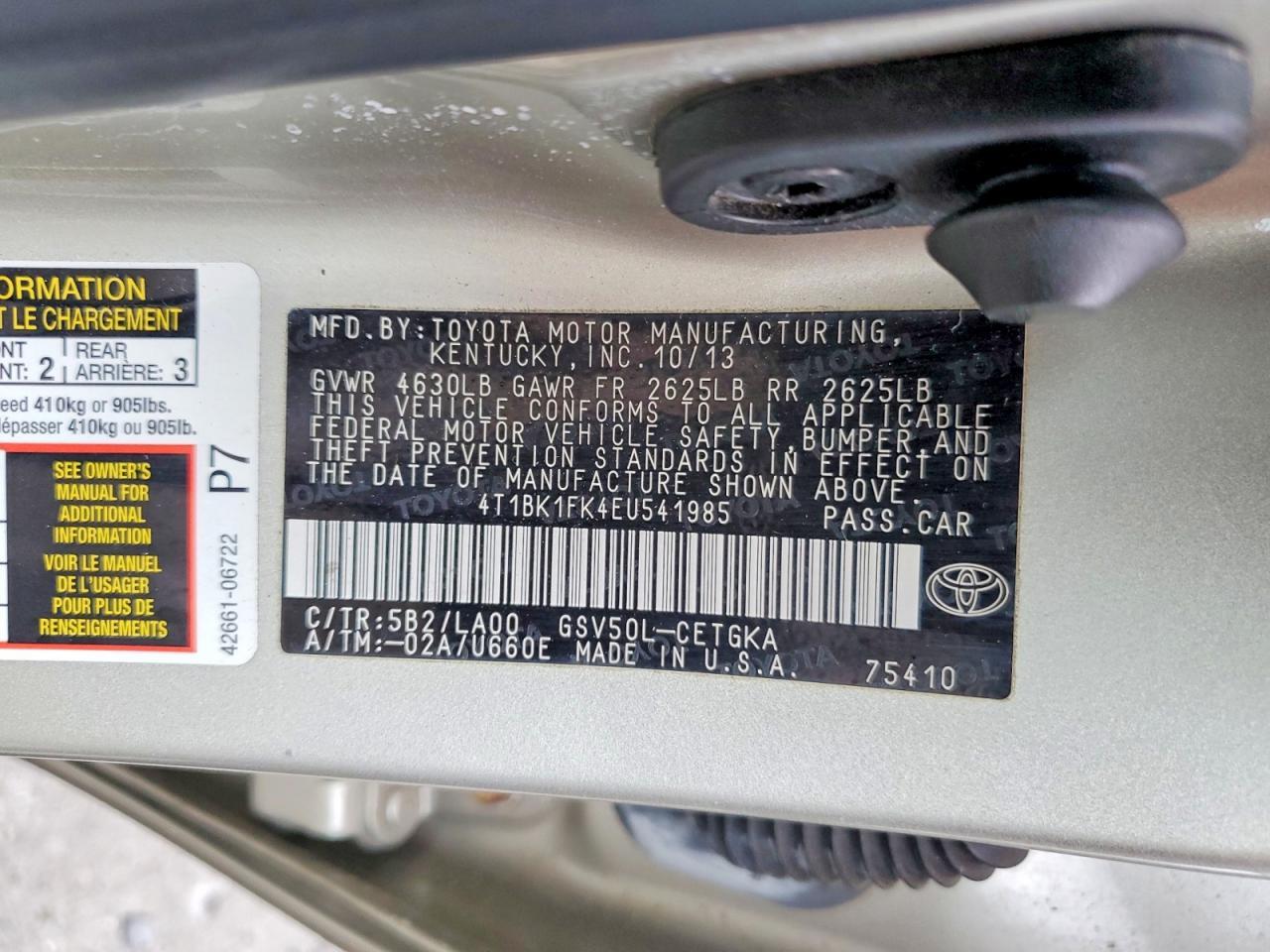 2014 Toyota Camry Se - zdjęcie 12