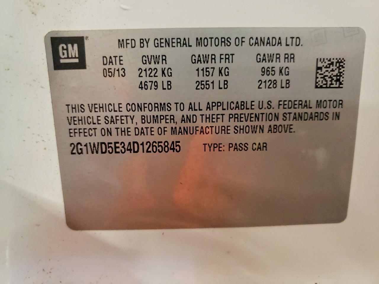 2013 Chevrolet Impala Police - zdjęcie 12