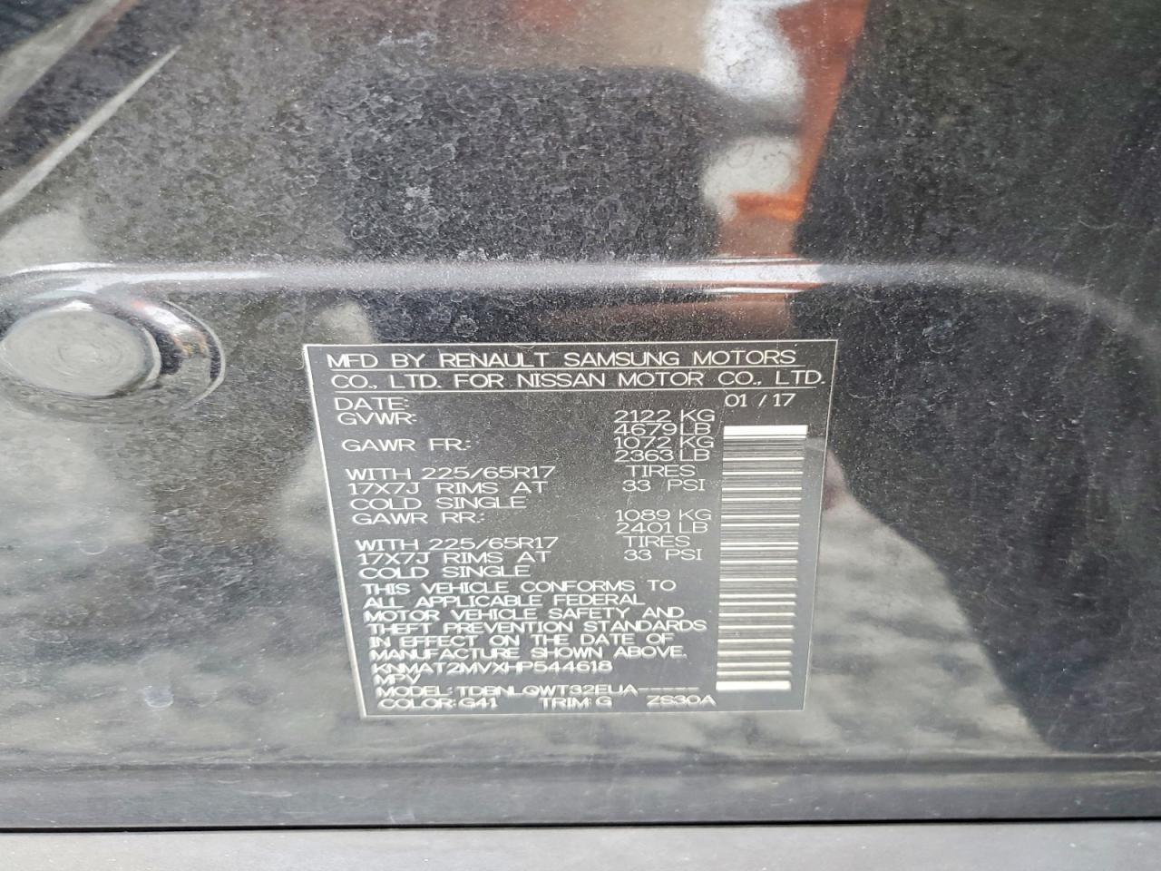 2017 Nissan Rogue Sv - zdjęcie 13