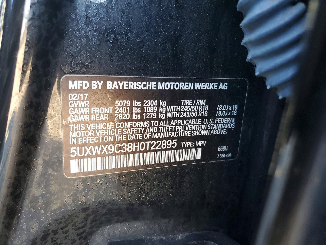 2017 BMW X3 xDrive28I - zdjęcie 13