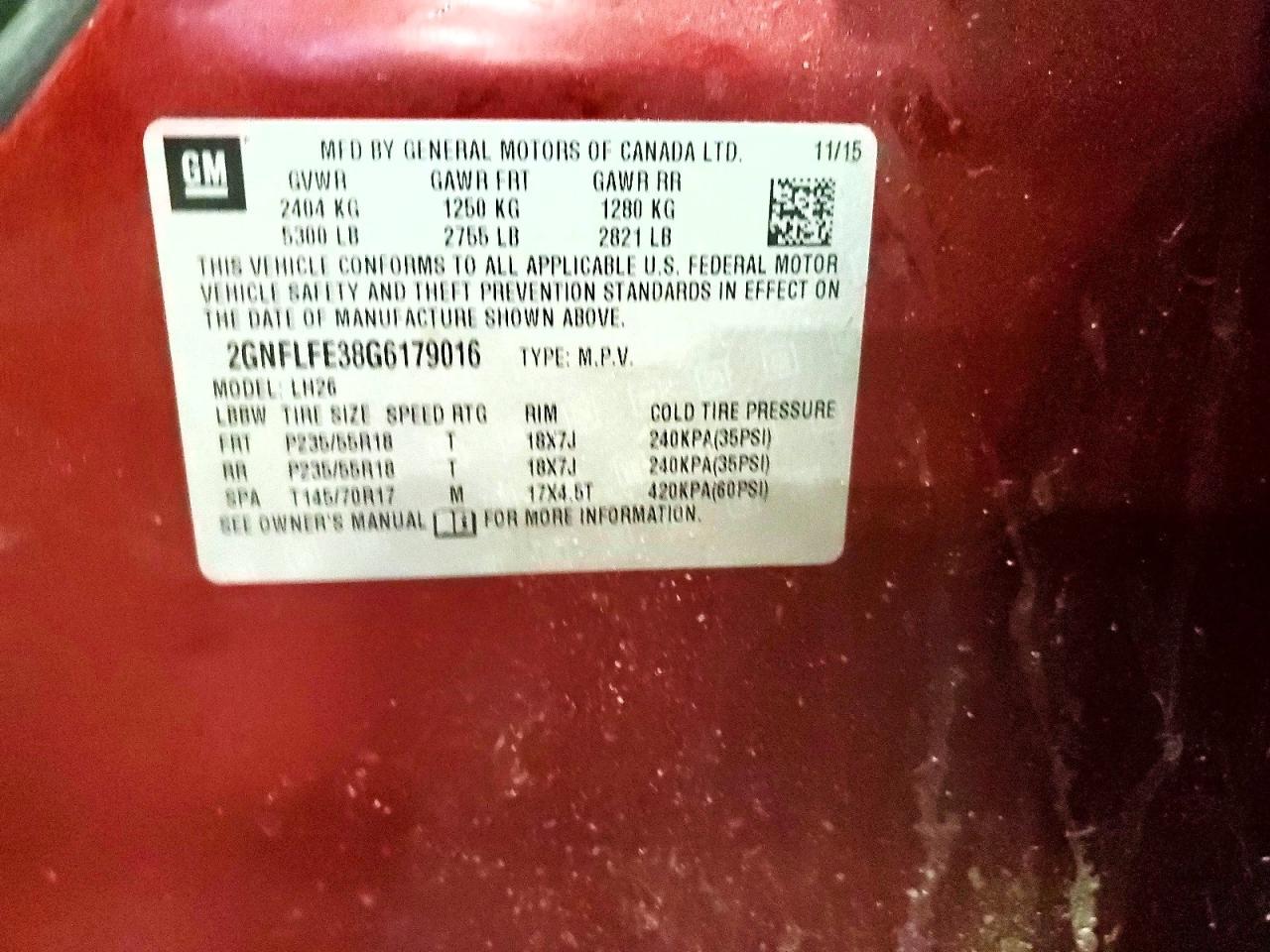 2016 Chevrolet Equinox Lt - zdjęcie 13