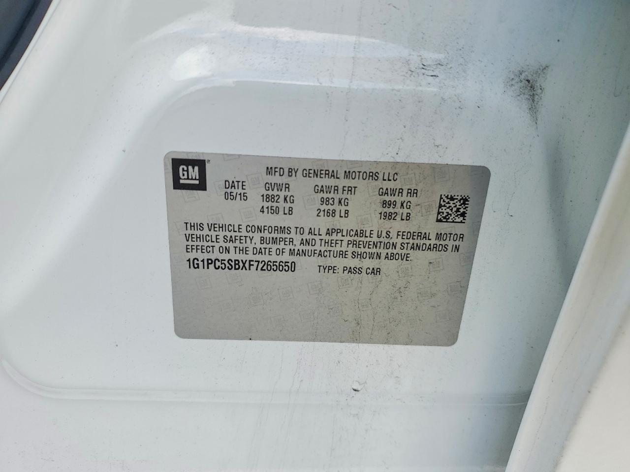 2015 Chevrolet Cruze Lt - zdjęcie 12