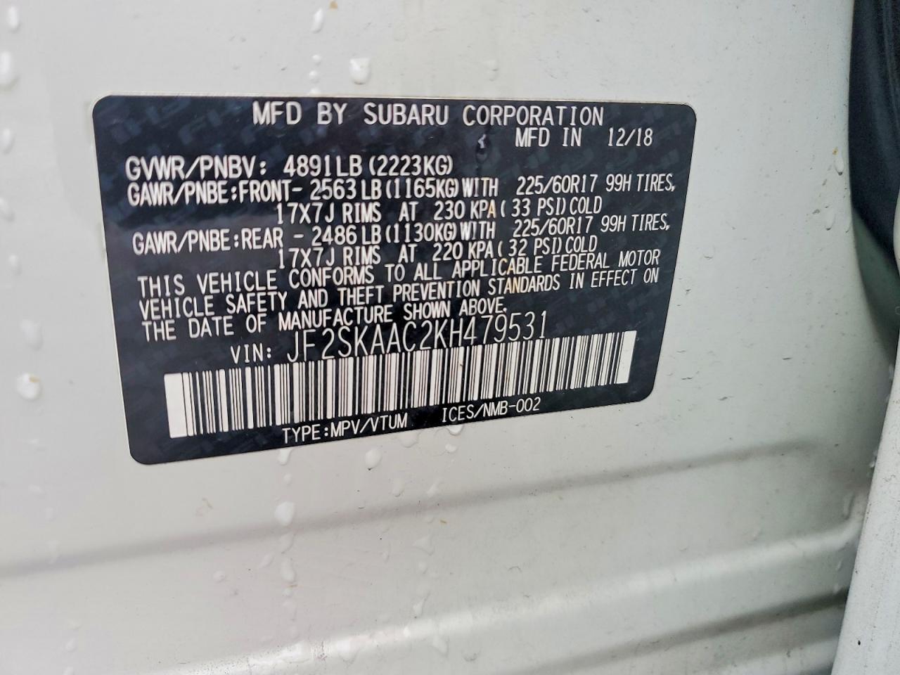 2019 Subaru Forester - zdjęcie 13