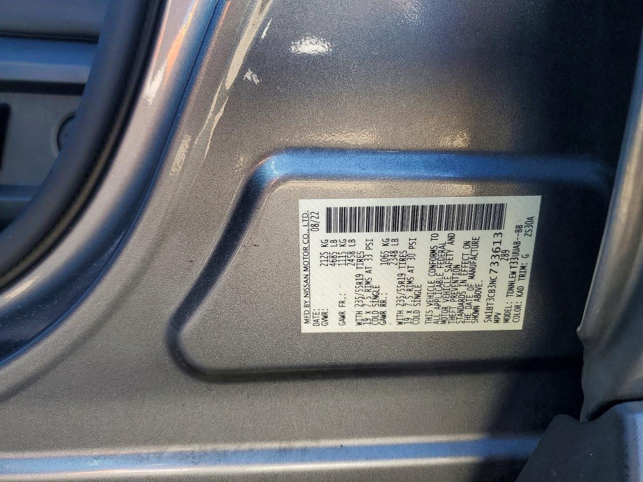 2022 Nissan Rogue Sl - zdjęcie 13