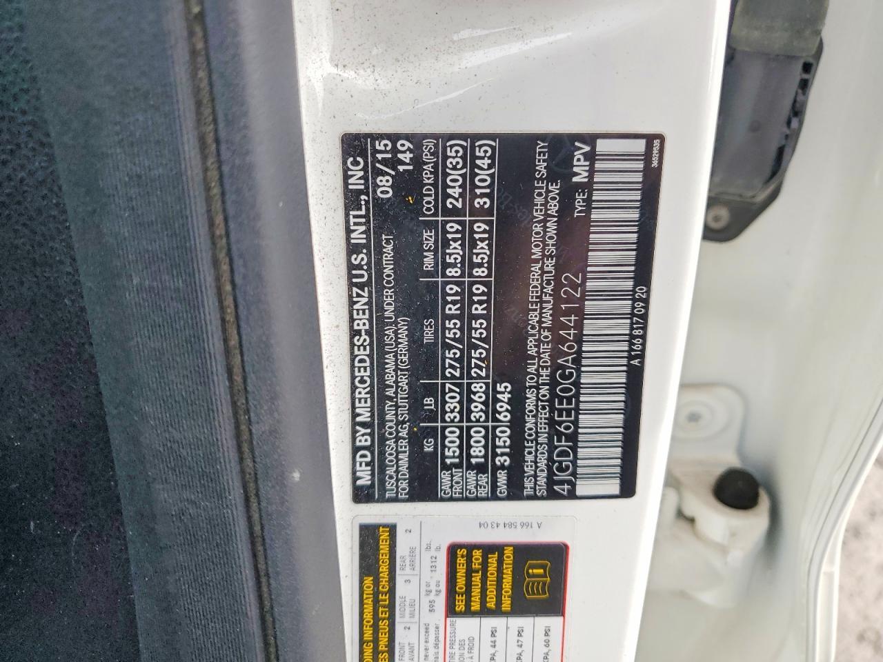 2016 Mercedes-Benz Gl 450 4Matic - zdjęcie 13