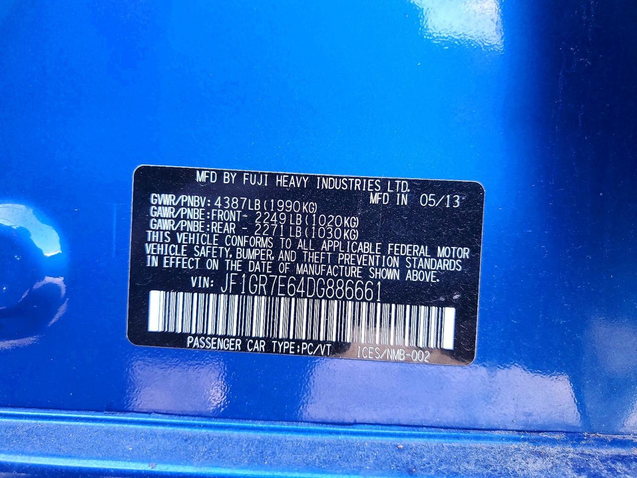 2013 Subaru Impreza Wrx - zdjęcie 12