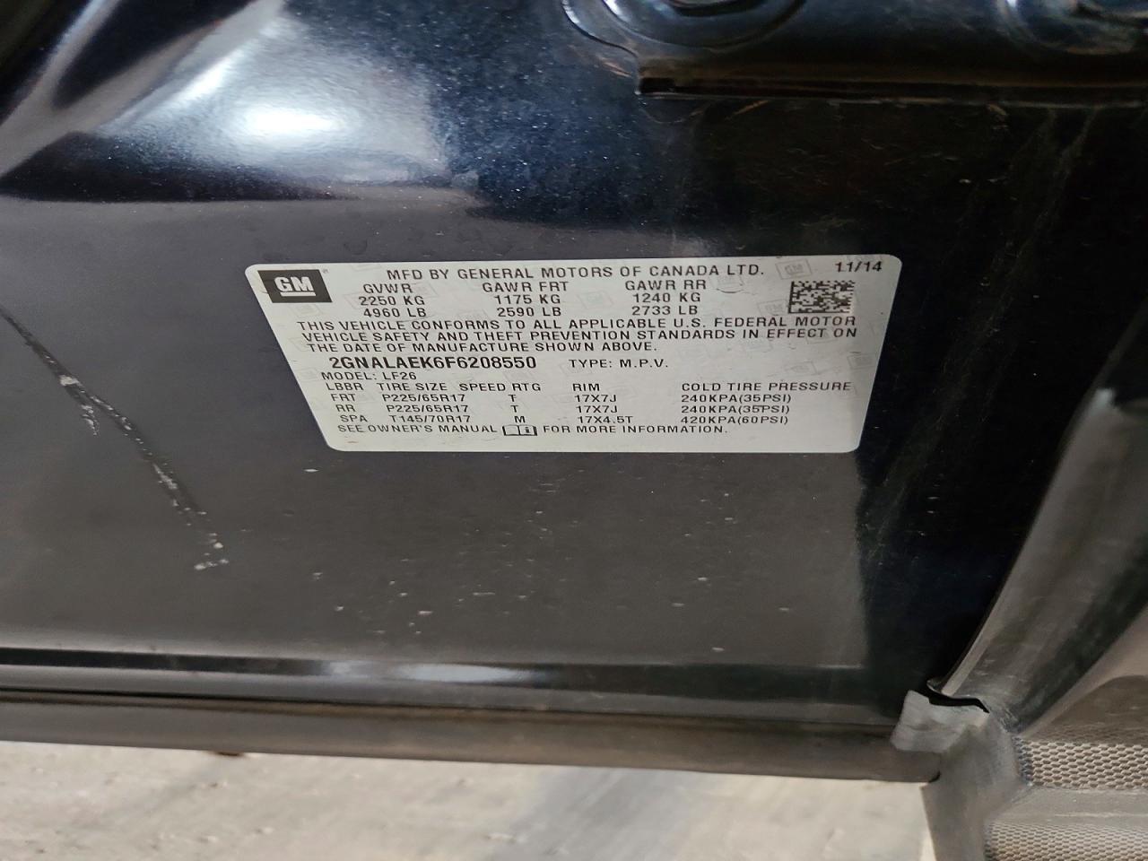 2015 Chevrolet Equinox Ls - zdjęcie 13