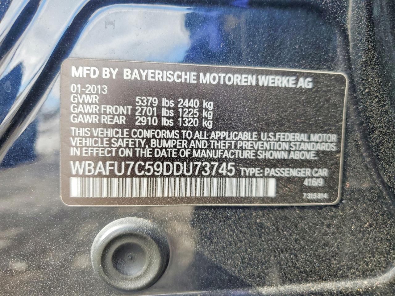 2013 BMW 535 Xi - zdjęcie 12
