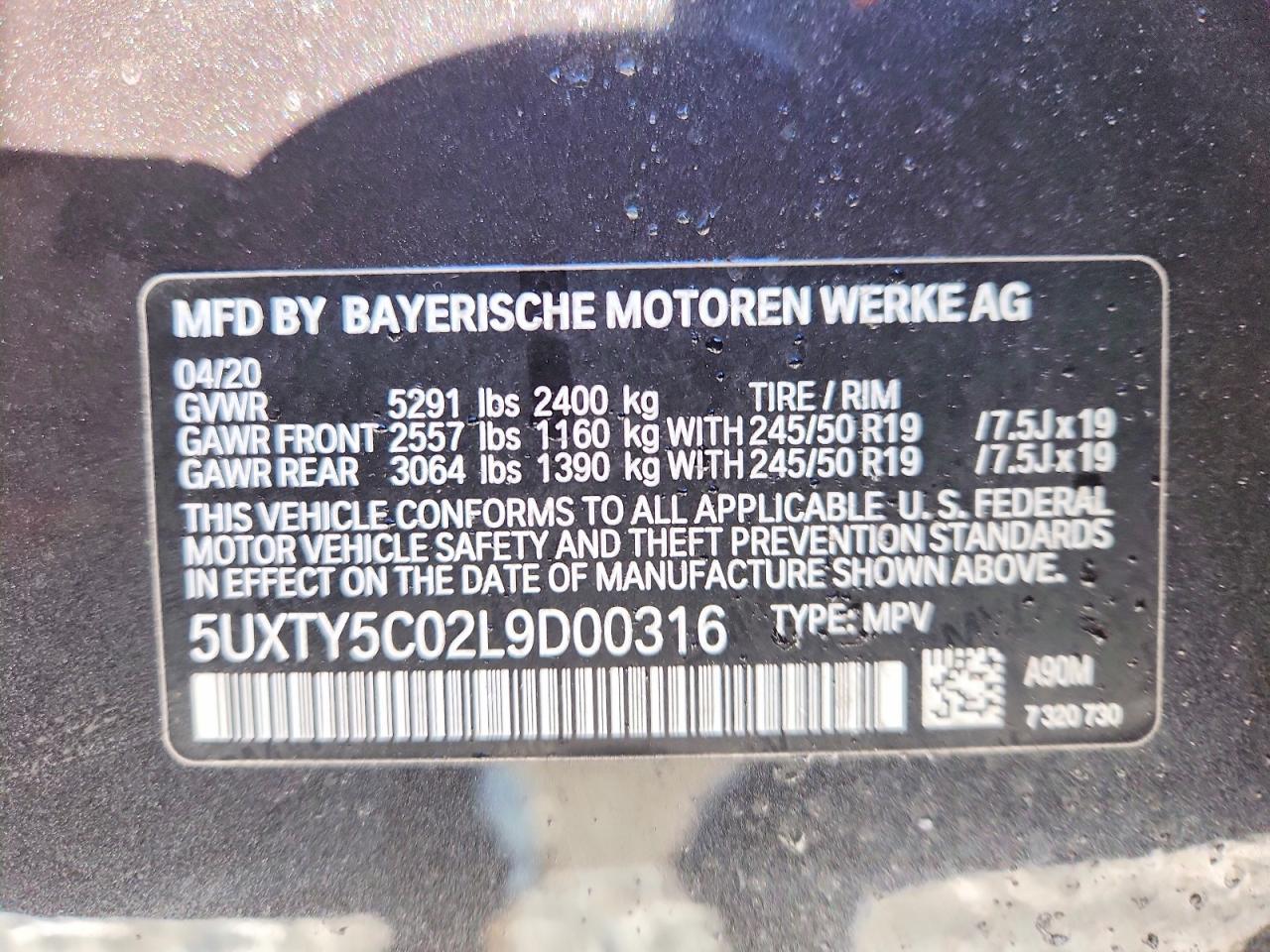 2020 BMW X3 xDrive30I - zdjęcie 13