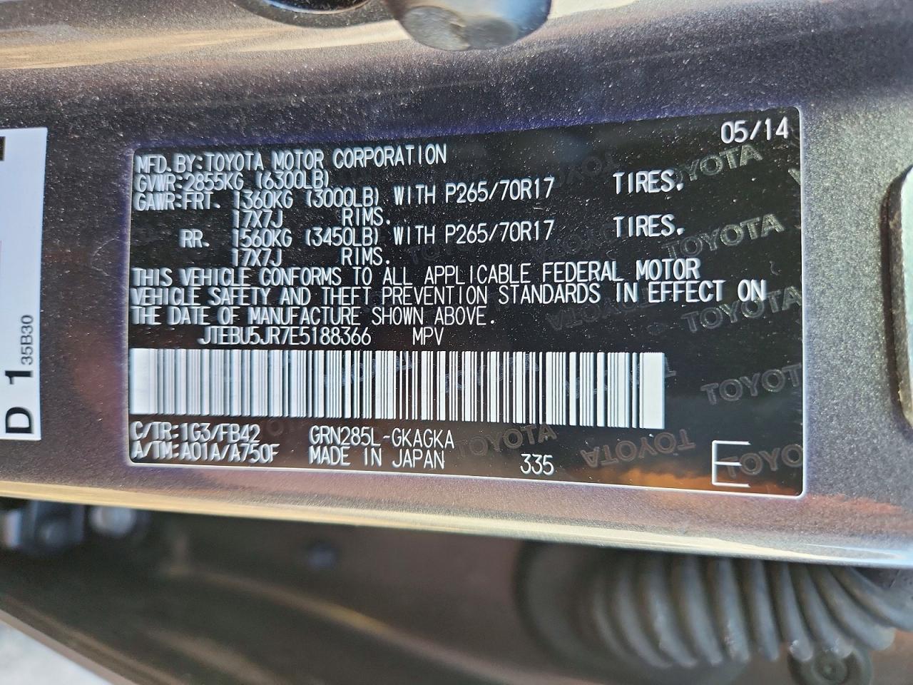 2014 Toyota 4Runner Sr5 - zdjęcie 14