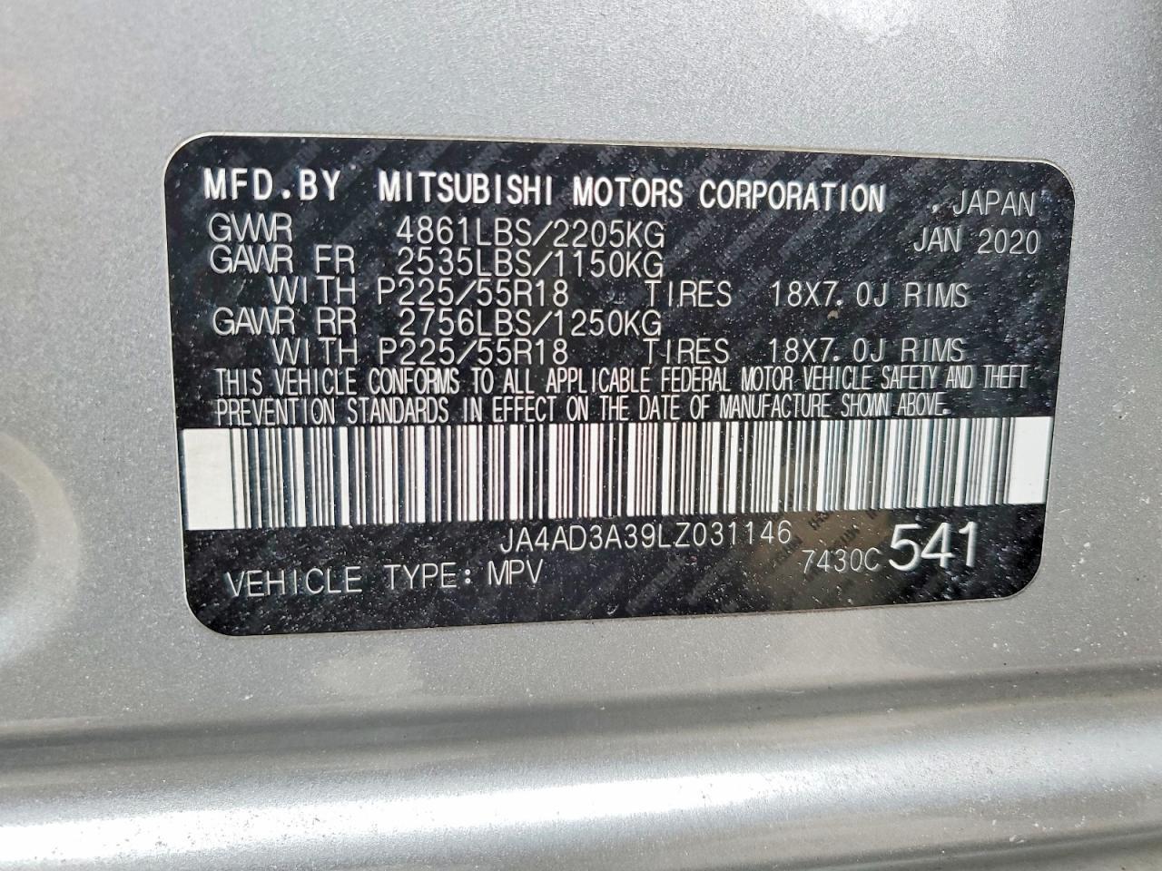 2020 Mitsubishi Outlander Se - zdjęcie 13