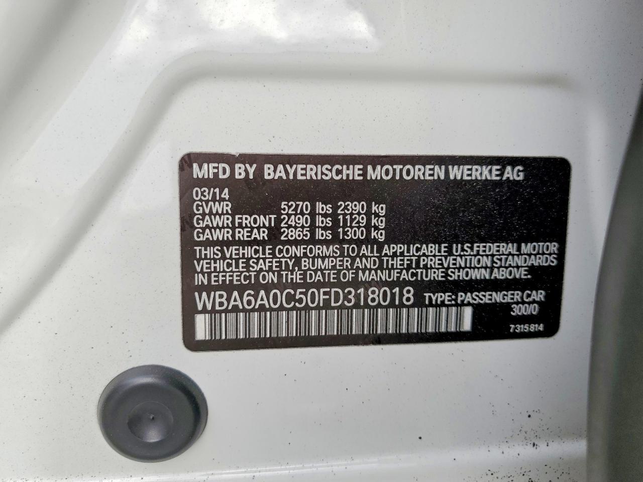 2015 BMW 640 I Gran Coupe - zdjęcie 12