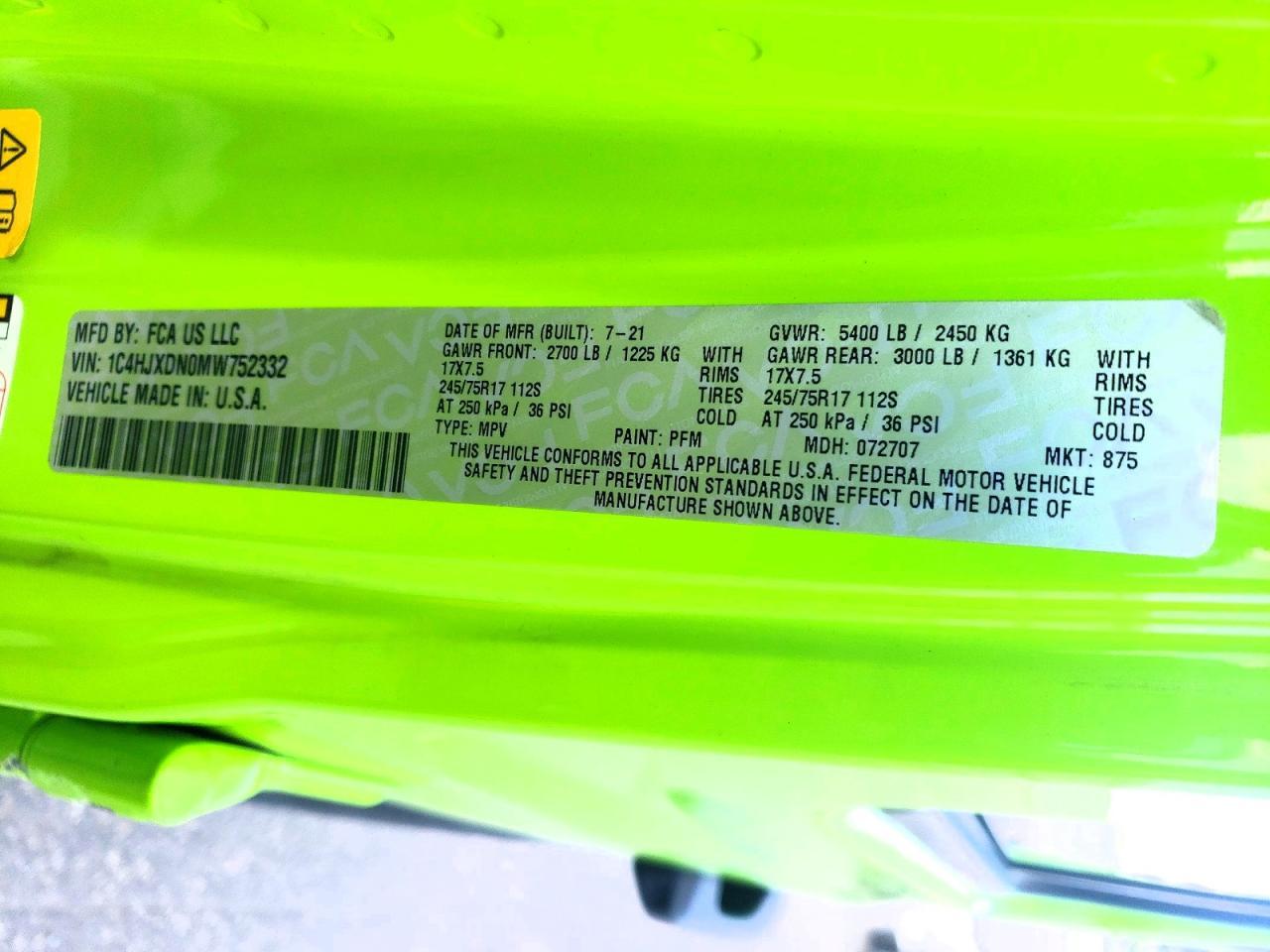 2021 Jeep Wrangler Unlimited Sport - zdjęcie 12